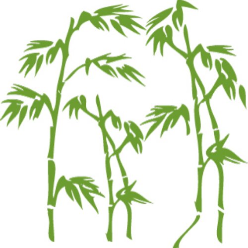 Amazing Green Bamboo Tree Tattoo Design